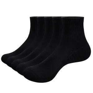 5-Pack Men's Sports Socks White/Black Running Socks