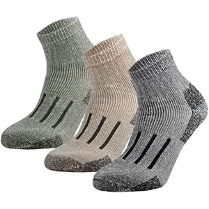 Men's Everyday Ankle Socks Hiking Quarter Socks - 3 Pairs