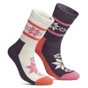 Women's Winter Thick Warm Colorful Ski Socks - 3 Pairs