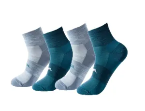 Mens Womens Merino Wool Sports Running Socks Seamless Ankle Socks - 3 Pairs