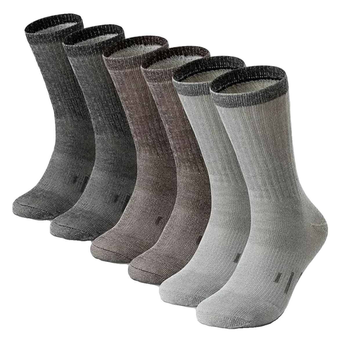 Mens Grey Hiking Socks Winter Boot Socks