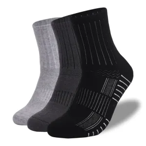 3-Pack Unisex Sport Socks Everyday Black/Gray Socks