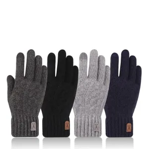 Winter Touch Screen Warm Wool Knitted Gloves